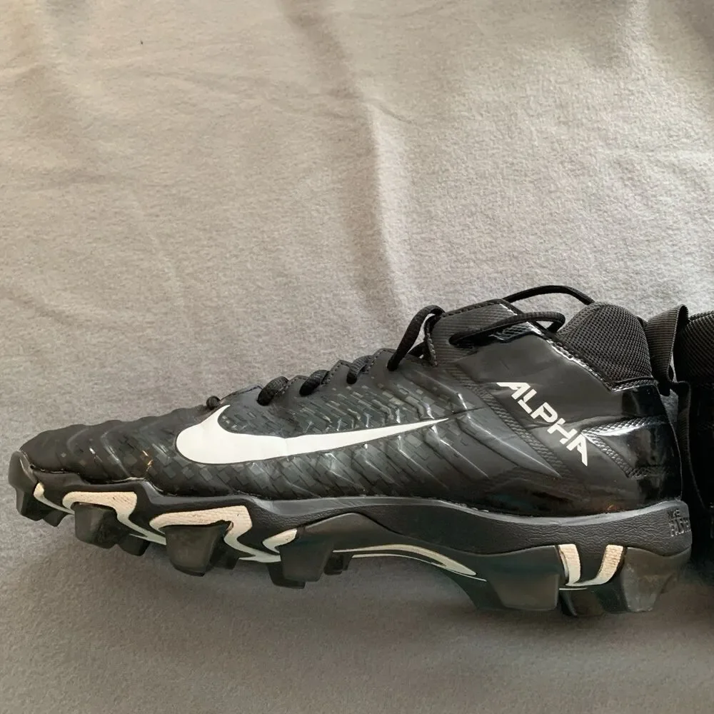 Nike Alpha Baseball Cleats Black Size US 9 W UK 8 EUR 42.5 Good Practice Cleats